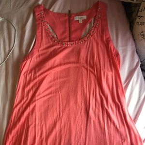 L Salmon Colored Tanktop